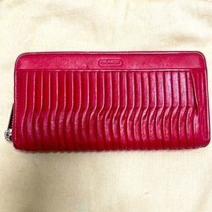 Canyon quilted large zip Coach wallet